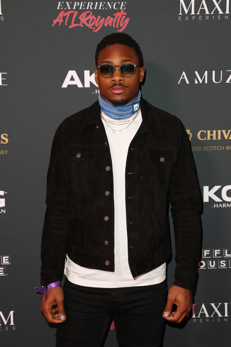 Stefon Diggs attends The Maxim Big Game Experience (Photo by Joe Scarnici/Getty Images for Maxim)