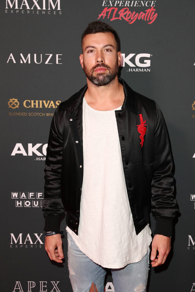 Andrew Sendejo attends The Maxim Big Game Experience (Photo by Joe Scarnici/Getty Images for Maxim)