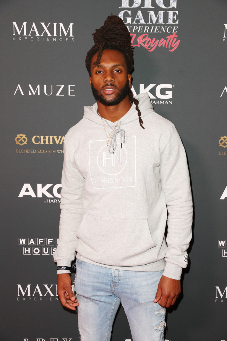 Isaac Whitney attends The Maxim Big Game Experience (Photo by Joe Scarnici/Getty Images for Maxim)