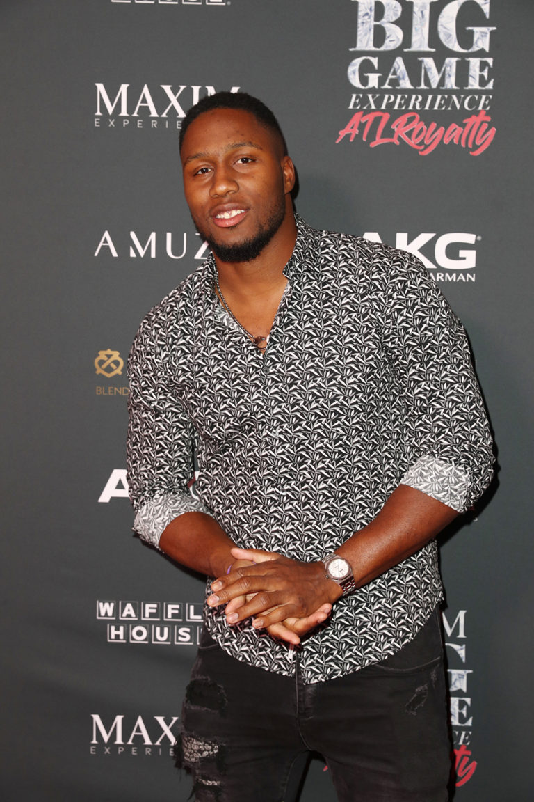 Carlos Dunlap attends The Maxim Big Game Experience (Photo by Joe Scarnici/Getty Images for Maxim)