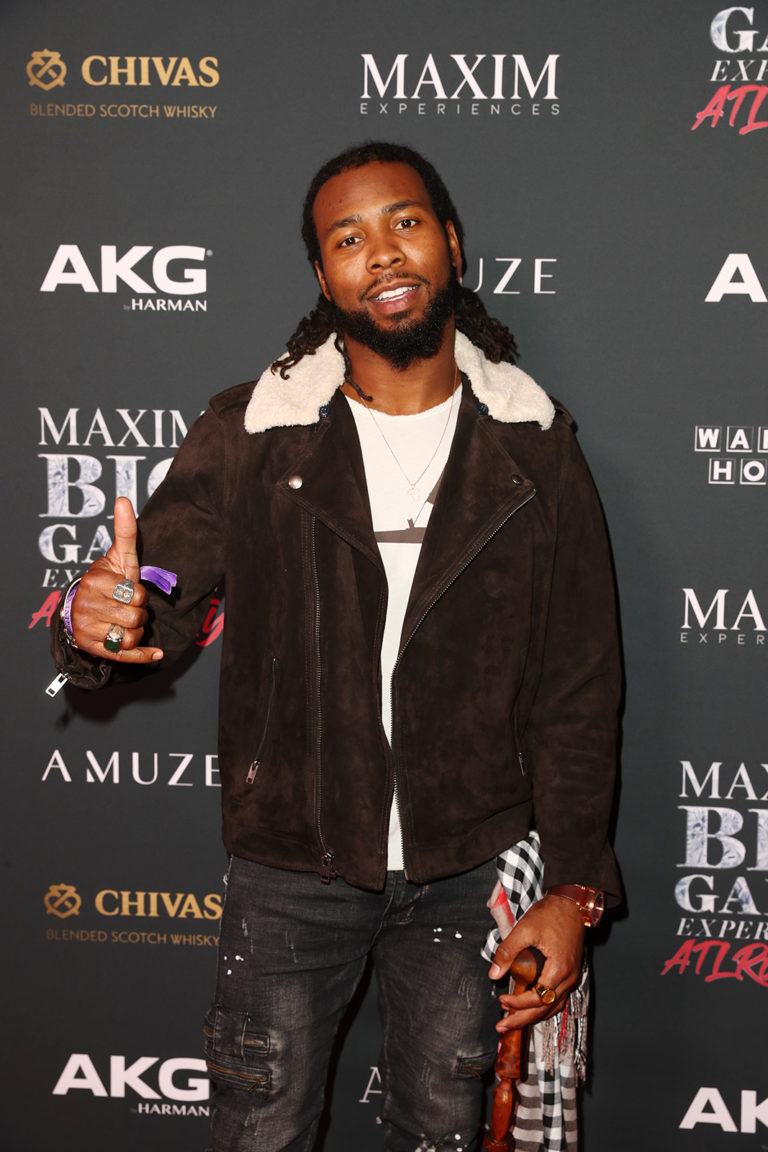 Josh Norman attends The Maxim Big Game Experience (Photo by Joe Scarnici/Getty Images for Maxim)